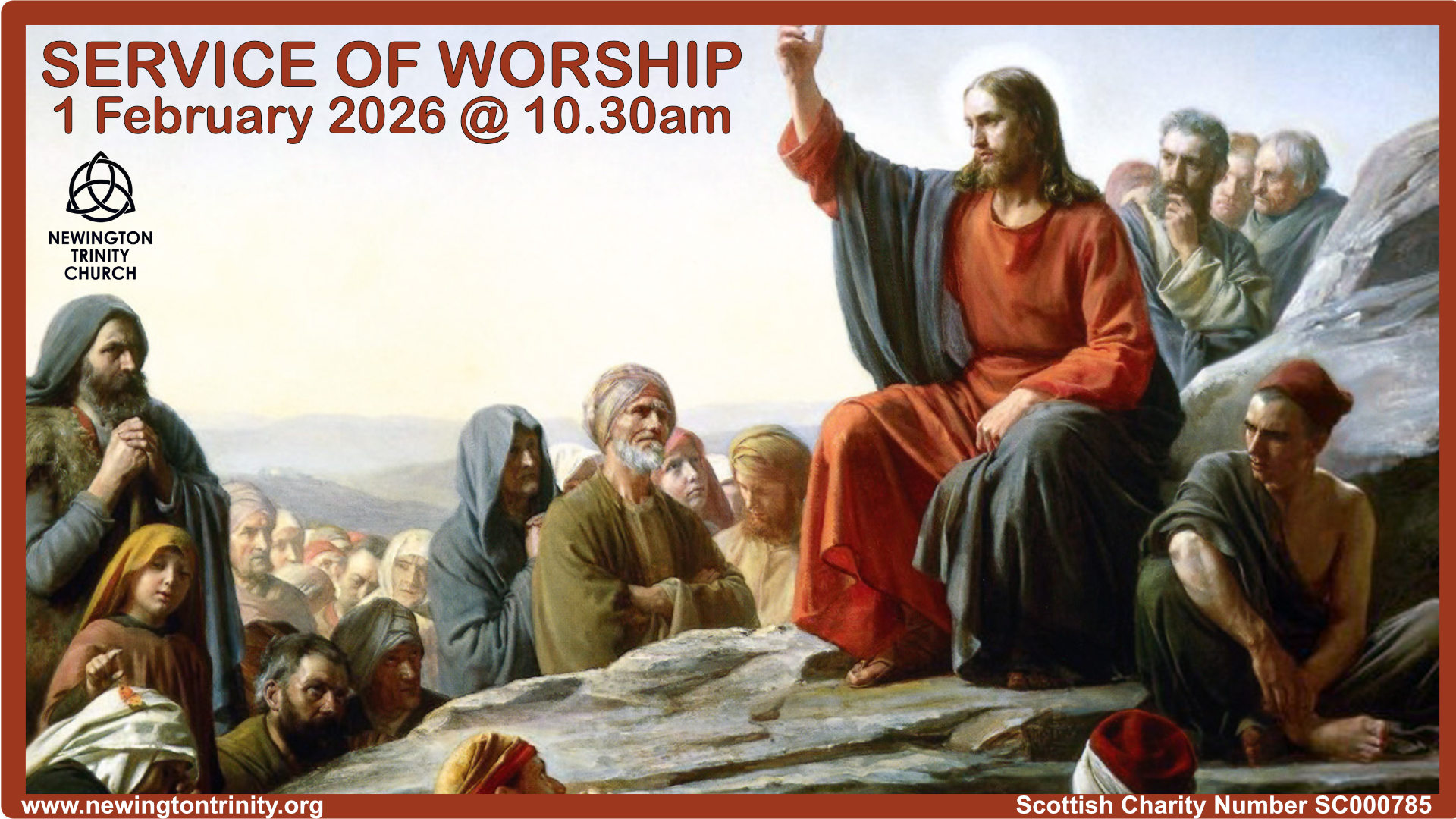 Service 1 February 2026 @ 10.30am 