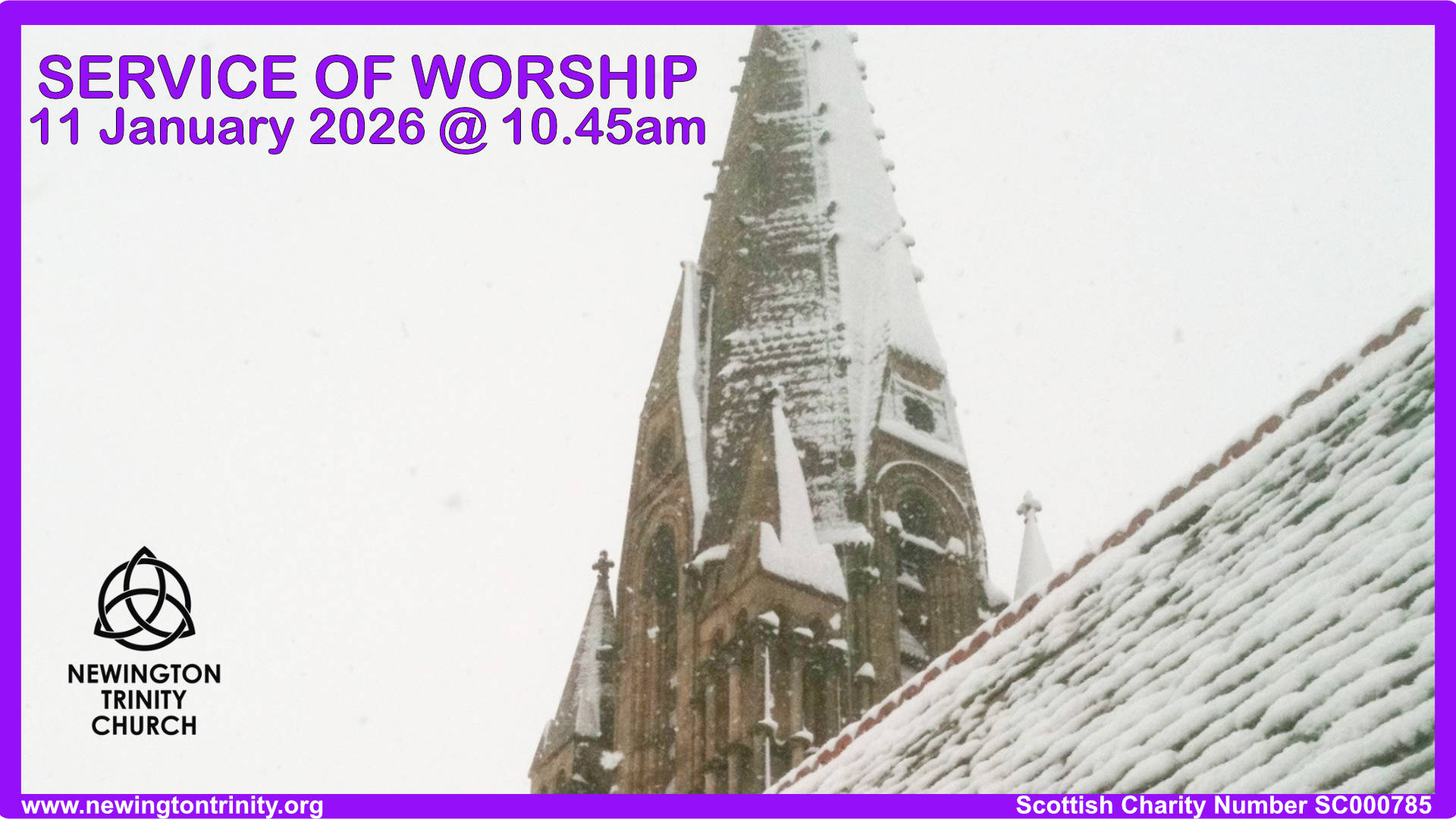 Service 11 January 2026 @ 10.45am