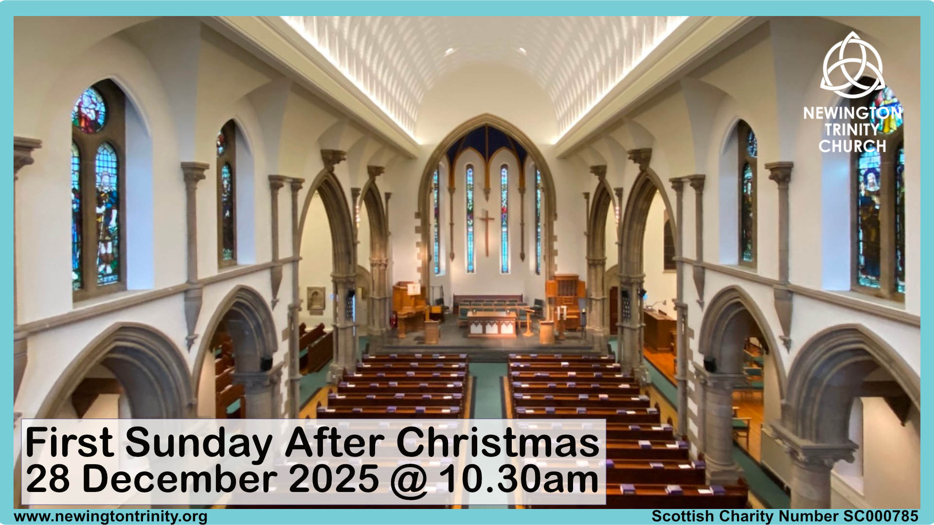Service 28 December at 10.30am