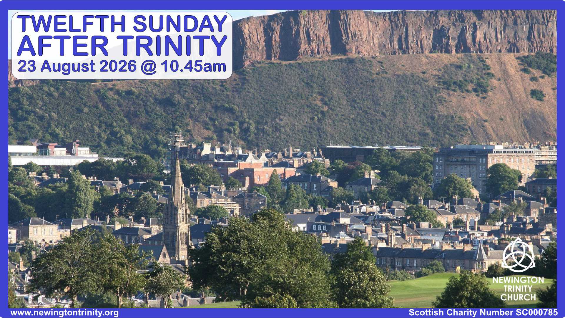 Service 23 August 2026 @ 10.45am